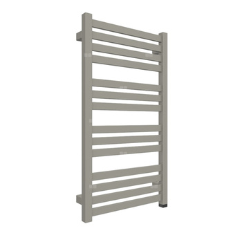 Grzejnik elektryczny TERMA MARLIN ONE 430 x 780 mm, kolor metaliczny kamień, moc 300 W, podłączenie E1, kabel spiralny z wtyczka 2,5m srebrzysty