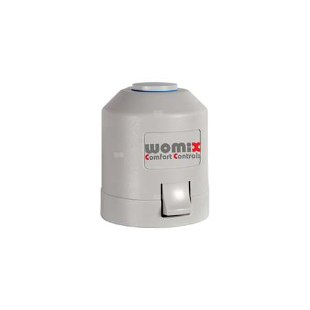 Siłownik termoelektryczny MP VM100 z adapterem do wkładek termostatycznych Womix