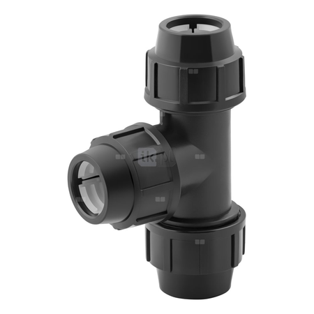 Trójnik skręcany do rur PE PN16 63 mm