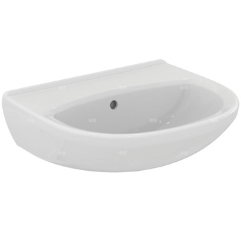 Umywalka 500x430x175 mm, bez otworu na baterię, z przelewem - ULYSSE S