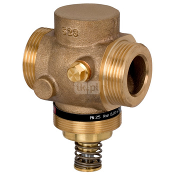 Zawór regulacyjny dwudrożny DANFOSS VGU, DN 15 (GZ metryczny x GZ metryczny), PN 25, Kvs: 4 m3/h