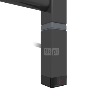 Grzałka TERMA One K30x30, 400W \ Tuba, RAL 9004, kabel prosty bez wtyczki z maskownicą [czarny, 1,5