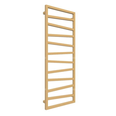 Grzejnik drabinkowy TERMA ZIGZAG, podłączenie SX, wym. 1310 x 500 mm, kolor złoty połysk, moc 490W