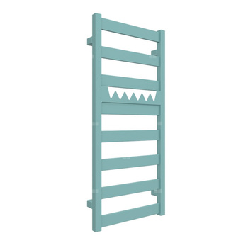 Grzejnik drabinkowy TERMA VIVO, podłączenie SX, wym. 910 x 400 mm, kolor turkusowy pastelowy RAL6034 (farba), moc 295W