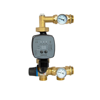PHA-131/PM Zespół mieszający do ogrzewania podłogowego z pompą PHA-602/PM i z-rem trójdrożnym termost.temp.20-45'C, kvs 2,5