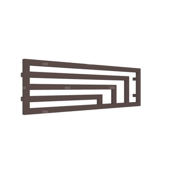 Grzejnik drabinkowy TERMA ANGUS H, podłączenie YP, wym. 360 x 1140 mm, kolor brązowy czekoladowy RAL8017, moc 416W