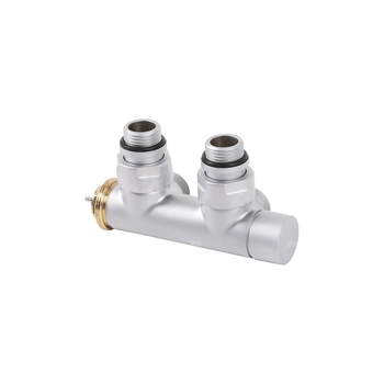 Zawór termostatyczny kątowy 50 oś CYLINDER, Prawy, GZ 1/2"-GZ 24-19, Satyna, (V37100RSX)