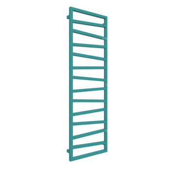 Grzejnik drabinkowy TERMA ZIGZAG, podłączenie Z1, wym. 1545 x 500 mm, kolor niebieski turkusowy RAL5018, moc 581W