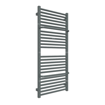 Grzejnik drabinkowy TERMA LIMA, podłączenie O1, wym. 1140 x 500 mm, kolor metaliczny szary, moc 574W