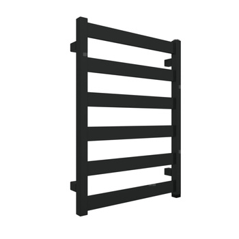 Grzejnik drabinkowy TERMA VIVO ONE, podłączenie S8, wym. 670 x 500 mm, kolor czarny jak kruk mat RAL9005, moc 275W