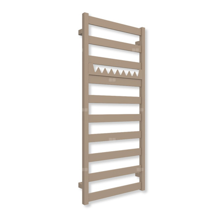 Grzejnik elektryczny TERMA VIVO 1150 x 500 mm, kolor kwarc, moc 400 W, podłączenie E1, kabel przyłącze ts1/ss1