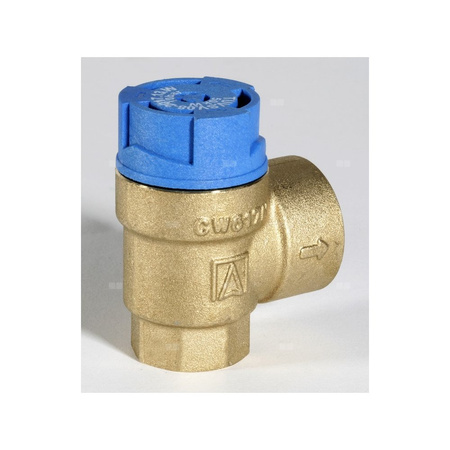 Membranowy zawór bezp. do zamkniętych inst. c.w.u., 1/2" GW/ 3/4" GW, nastawa 8,0 bar