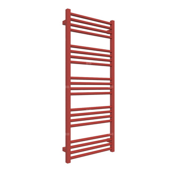 Grzejnik drabinkowy TERMA FIONA, podłączenie SX, wym. 1140 x 480 mm, kolor czerwony ognisty RAL3000, moc 471W