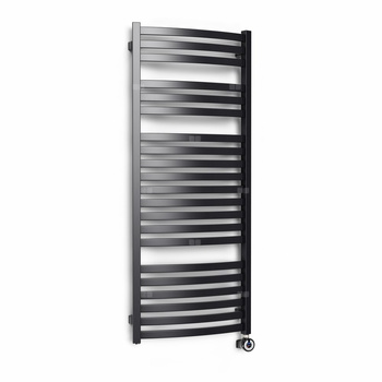 CONCEPT Grzejnik el. Sydney 960/500, czarny mat, podł ES, kabel prosty bez wtyczki z maskownicą