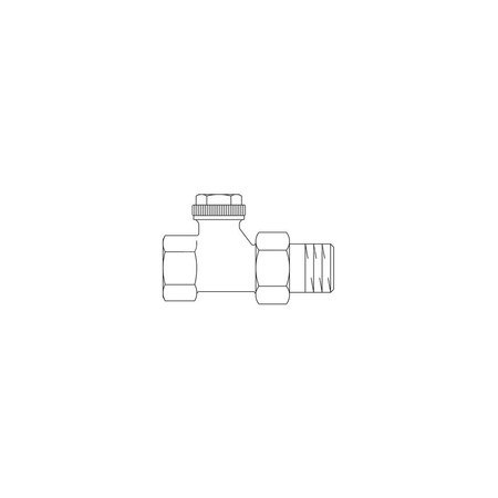 Combi 3, zawór powrotny, PN10, DN 20 - 3/4 prosty, niklowany