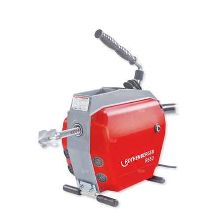 R650 Maszyna do czyszczenia rur z wężem prowadzącym