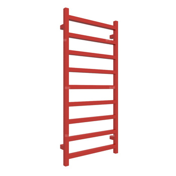 Grzejnik drabinkowy TERMA SIMPLE, podłączenie SX, wym. 1080 x 500 mm, kolor czerwony drogowy RAL3020, moc 396W