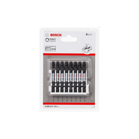 8-częściowy zestaw końcówek wkręcających Impact Control T30