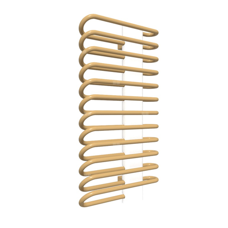 Grzejnik drabinkowy TERMA MICHELLE, podłączenie YP, wym. 780 x 400 mm, kolor złoty połysk