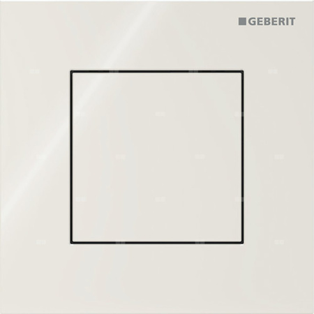 Przycisk uruchamiający Geberit typ 40 do systemu spłukiwania pisuarów z pneumatycznym uruchamianiem spłukiwania, kwadratowy: Piaskowy szary