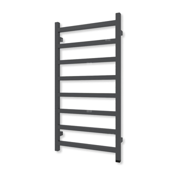 Grzejnik drabinkowy TERMA SIMPLE ONE, podłączenie S8, wym. 960 x 500 mm, kolor szary czarny soft (farba), moc 351W