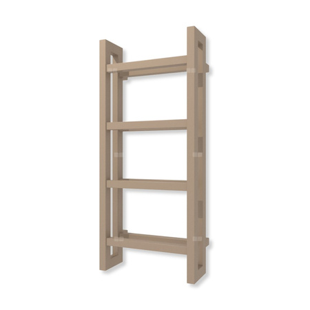 Grzejnik drabinkowy TERMA STAND, podłączenie SX, wym. 920 x 400 mm, kolor kwarc (farba), moc 434W