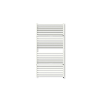 Grzejnik elektryczny TERMA LIMA ONE 1140 x 600 mm, kolor biały soft, moc 800 W, podłączenie E8, kabel spiralny z wtyczką