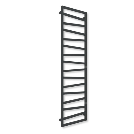 Grzejnik drabinkowy TERMA ZIGZAG, podłączenie 5P, wym. 1780 x 500 mm, kolor czarny jak kruk mat RAL9005 (farba), moc 627W
