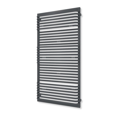 Grzejnik drabinkowy TERMA POC 2, podłączenie Z1, wym. 1400 x 700 mm, kolor metaliczna czerń (farba), moc 1182W