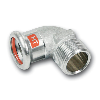 Kolano 90' SANHA Therm Industry, stal (Cynk/nikiel), 28 mm x 1'' (zw x GZ)