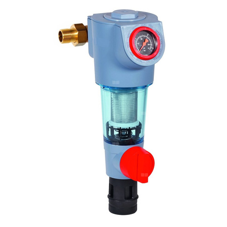 Filtr z płukaniem wstecznym ze złączkami gwintowanymi, 1 1/4", siatka 100 mikronów