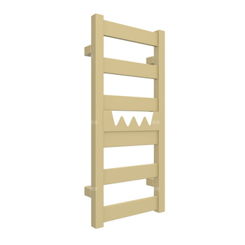 Grzejnik drabinkowy TERMA VIVO, podłączenie SX, wym. 670 x 300 mm, kolor mosiądz (farba), moc 185W