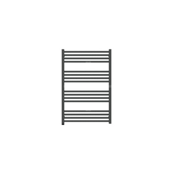 Grzejnik drabinkowy TERMA FIONA ONE, podłączenie S1, wym. 900 x 600 mm, kolor czarny jak kruk soft (farba), moc 458W
