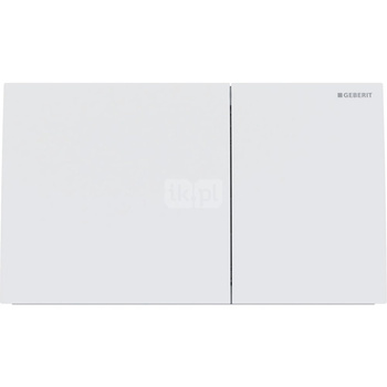 Przycisk uruchamiający Geberit Sigma70, przedni, stal nierdzewna biały mat, prostokątny