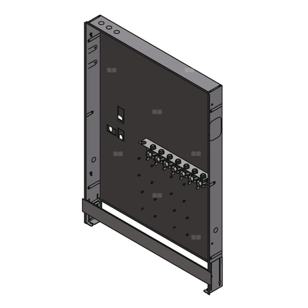Skrzynka wnękowa 850x910x110, zawiera szyny montażowe