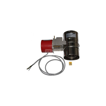 Klapa spalin sterowana siłownikiem do montażu w przewodzie spalinowym średnica 110 mm