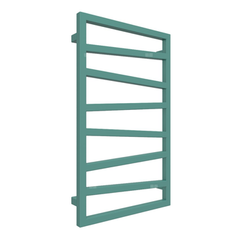 Grzejnik drabinkowy TERMA ZIGZAG, podłączenie ZX, wym. 835 x 500 mm, kolor miętowy turkusowy RAL6033, moc 300W
