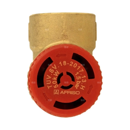 Zawór przelewowy AFRISO MS mosiądz 1,5 bar GW 1/2'' x 3/4''