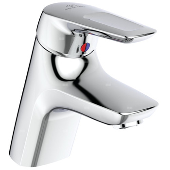 Bateria umywalkowa 55x181x153 mm, wylewka 135 mm 11 l/min (3 bary), z korkiem spustowym - CERAMIX BLUE