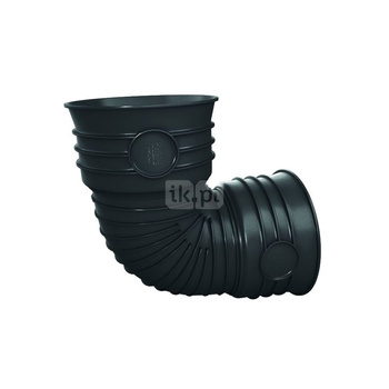 Kolano 15' MAGNAPLAST MAGNACOR MCB, PP (czarny), DN 200 (wz x ww), do kanalizacji