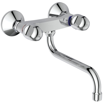 Bateria kuchenna ścienna 282x175 mm, wylewka 264 mm 25.8 l/min (3 bary) - ALPHA NEW