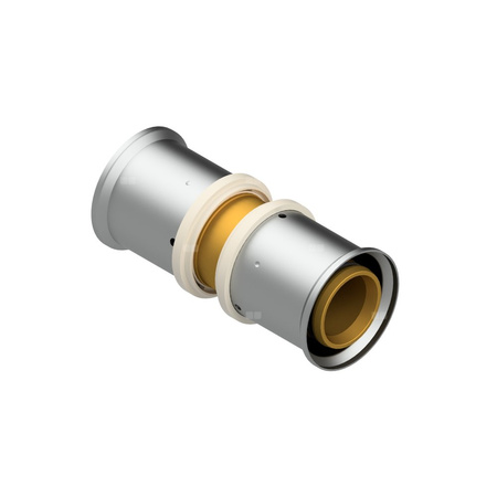 Złączka prosta zaprasowywana QIK XPRT, mosiądz, 75 mm (złącze zaprasowywane)