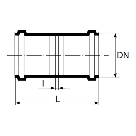 Złączka dwukielichowa MAGNAPLAST KG 2000 ERMM, PP-md (zielony), DN 315 (ww x ww), do kanalizacji