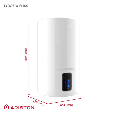 Elektryczny pojemnościowy podgrzewacz wody LYDOS WIFI 100 V 1,8K EU