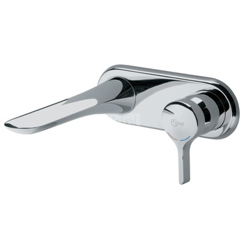 Bateria umywalkowa ścienna 193x234x128,5 mm, wylewka 204 mm, wymagany zestaw 1 (A5948) 5 l/min (3 bary), bez korka spustowego - MELANGE