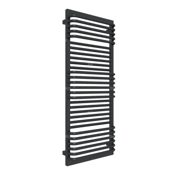 Grzejnik drabinkowy TERMA TERMA POC, podłączenie Z1, wym. 1240 x 500 mm, kolor czarny jak kruk soft RAL9005, moc 744W