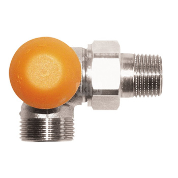 Zawór grzejnikowy termostatyczny HERZ TS-98-V 3-osiowy ab z nastawą wstępną, połączenie GZ 1/2'' (niklowanie)