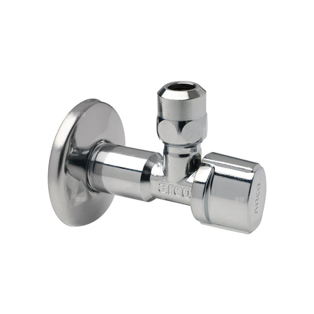 Zawór wodny ARCO A80 kątowy (pokrętło NOVA) GZ 3/8'' x GZ 3/8'' x 10