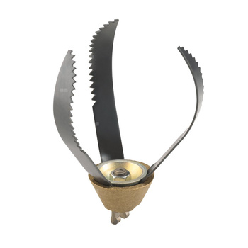 Końcówka nożowa z 3 ostrzami 3" (75 mm), model T-433 do sprężyny do czyszczenia odpływów