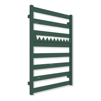 Grzejnik drabinkowy TERMA VIVO, podłączenie SX, wym. 910 x 600 mm, kolor zielony mchowy RAL6005 (farba), moc 405W